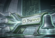 Trulieve Approved for NYSE Listing Futuristic illustration of Trulieve's corporate logo and NYSE bell symbolizing the company's approval for a New York Stock Exchange listing following a medical-only business restructuring.